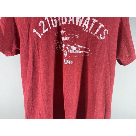 Back to The Future, 1.21 Gigawatts Men's T-Shirt, Red, Size L - Picture 3 of 11